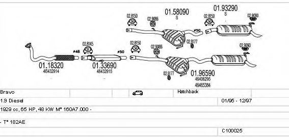 MTS C100025012733 Exhaust System